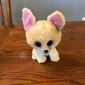 TY beanie boo stuffed animal dog named nacho with tags
